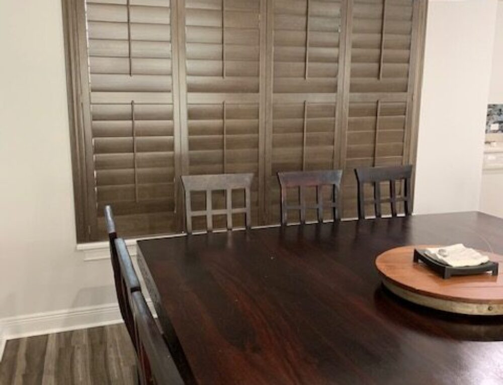 Norman Shutter install with new 3” vanes Sarasota Blinds